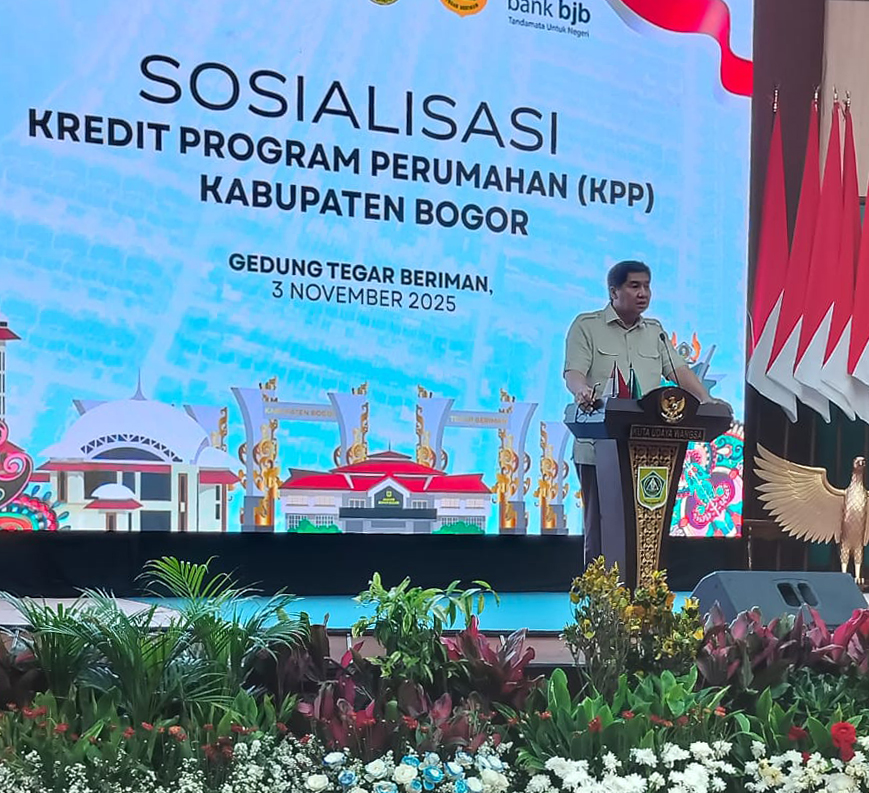 Sosialisasi Kredit Program Perumahan (KPP) Kabupaten Bogor bersama Menteri Perumahan dan Kawasan (PKP), Bupati, Wakil Bupati Bogor, Sekda Provinsi Jawa Barat, Sekda Kab.Bogor, Dirjen Perumahan, Ketua KADIN, Ketua APINDO Kab.Bogor dan pejabat terkait.
